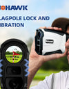Golf Laser White Rangefinder 1000M Magnetically, Lithium Battery with Flagpole Lock Vibration and Slope Compensation
