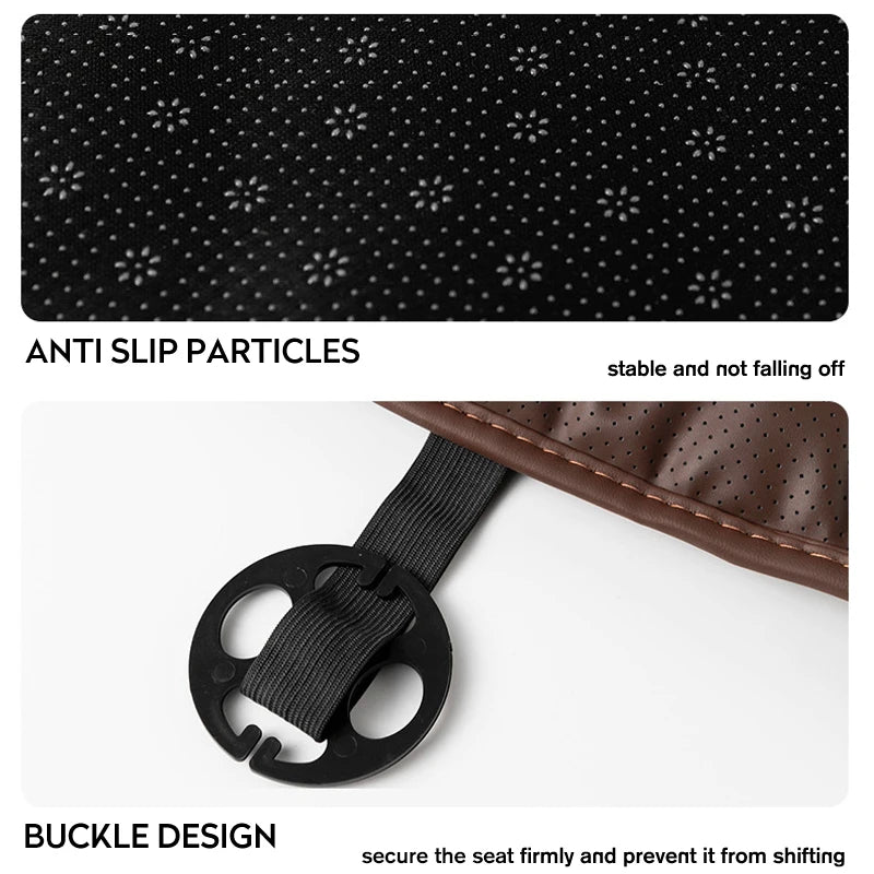 Nappa Leather Breathable Car Seat Cushion Soft Universal Anti Slip Auto Seat Protector Pads Car Seat Covers Interior Accessoires