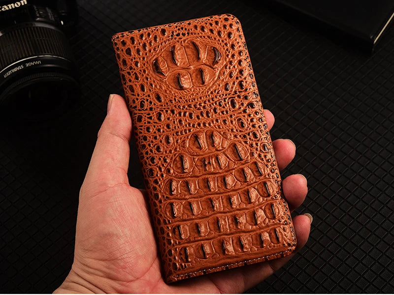 Luxury Genuine Leather Wallet Flip Case for Samsung Galaxy S26 / S25 / S24 / S23 / S22 / S21 / S20 Ultra, Plus, FE – Magnetic Kickstand Vintage Business Cover