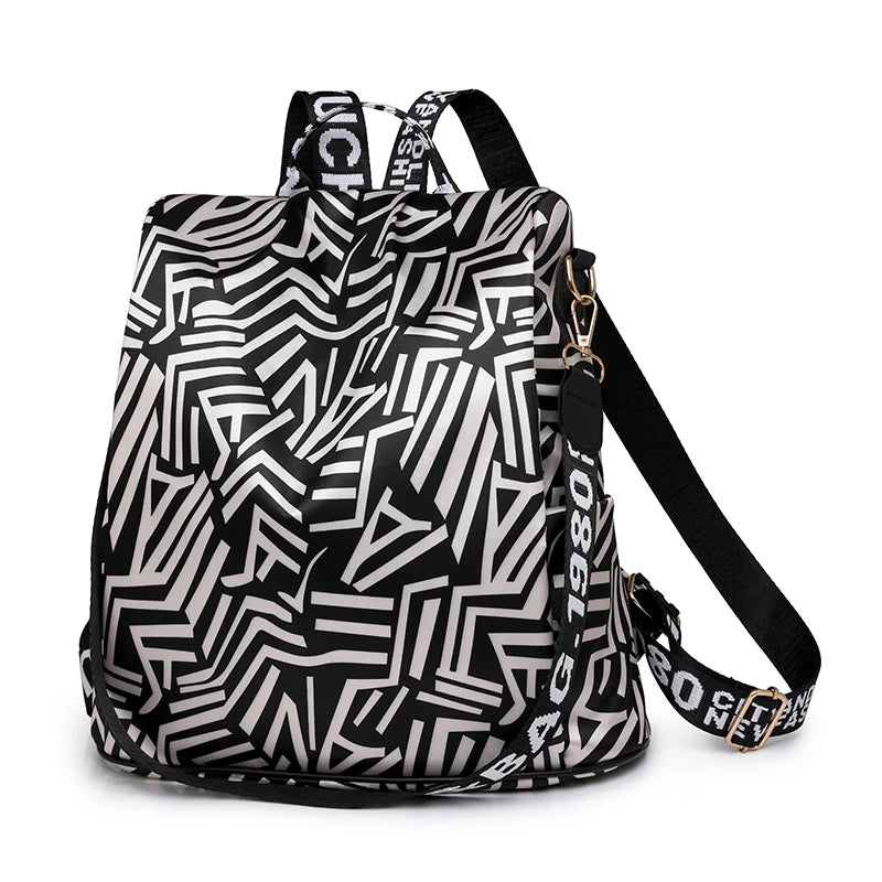 Waterproof Oxford Women Backpack Fashion Anti-theft Women Backpacks Print School Bag High Quality Large Capacity Backpack