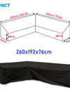 Corner Outdoor Sofa Cover Garden Rattan Corner Furniture Cover V Shape Waterproof Sofa Protect Set All-Purpose Dust Covers