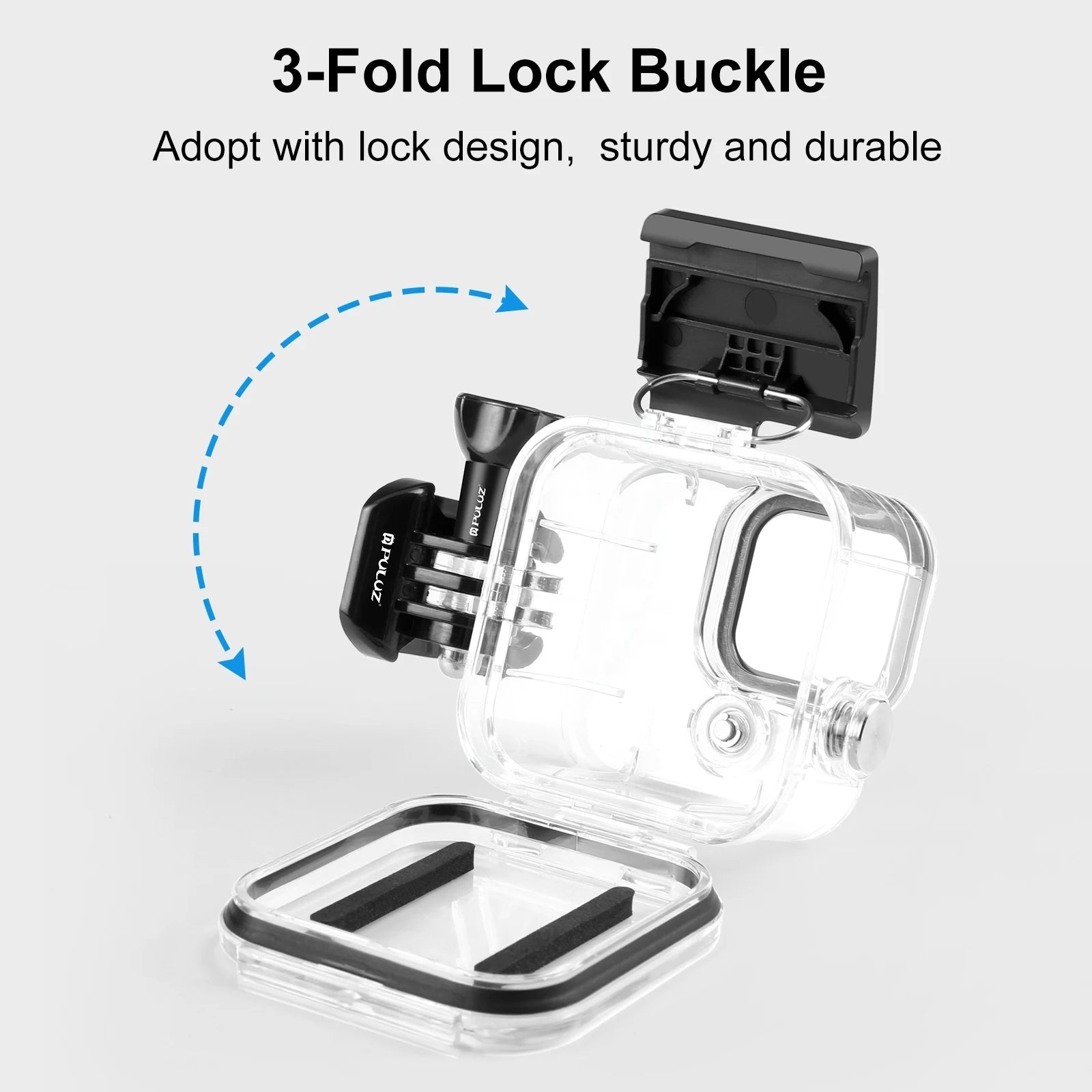 40m for GoPro Hero11 Black Mini Waterproof Housing Protective Case with Buckle Basic Mount & Screw
