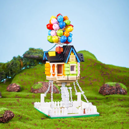 Creative Tensegrity Sculptures Suspended Gravity Building Blocks Balloon Flying House Bricks Model Kids Toys Christmas Gift