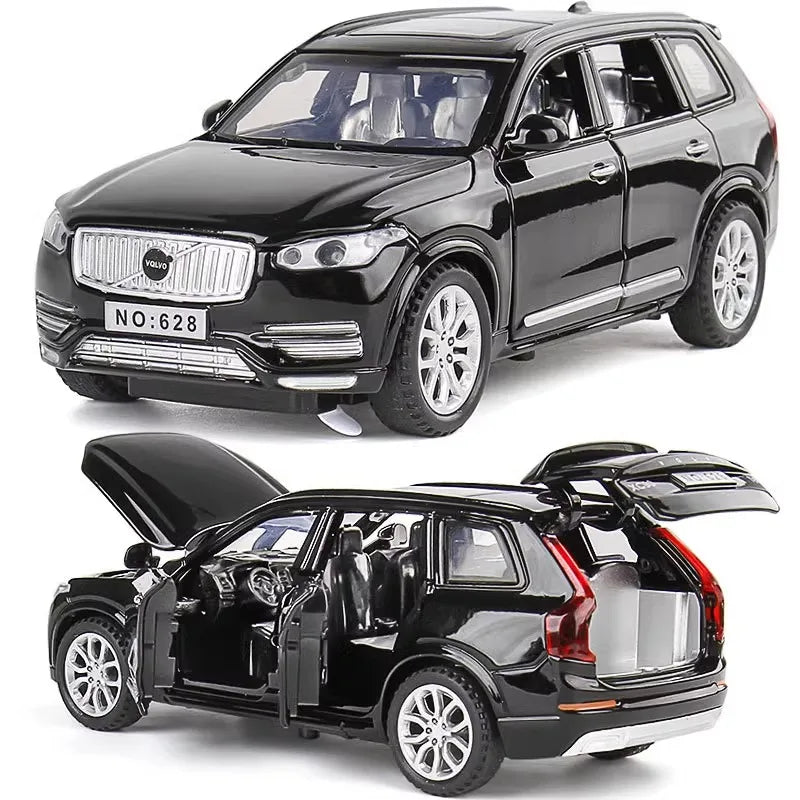 Simulation 1:32 Volvo XC90 SUV Alloy Diecast Metal Model Sound & Light Toy Car Central Control Ornaments Display Present For Boy