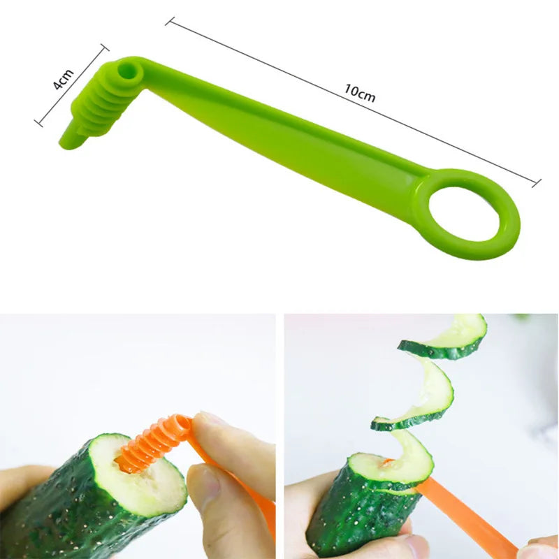 Spiral Potato Cutter Twisted Slice Potato Tower Whirlwind Potato Cut Diy Creative Fruit and Vegetable Spiral Slicer for Kitchens