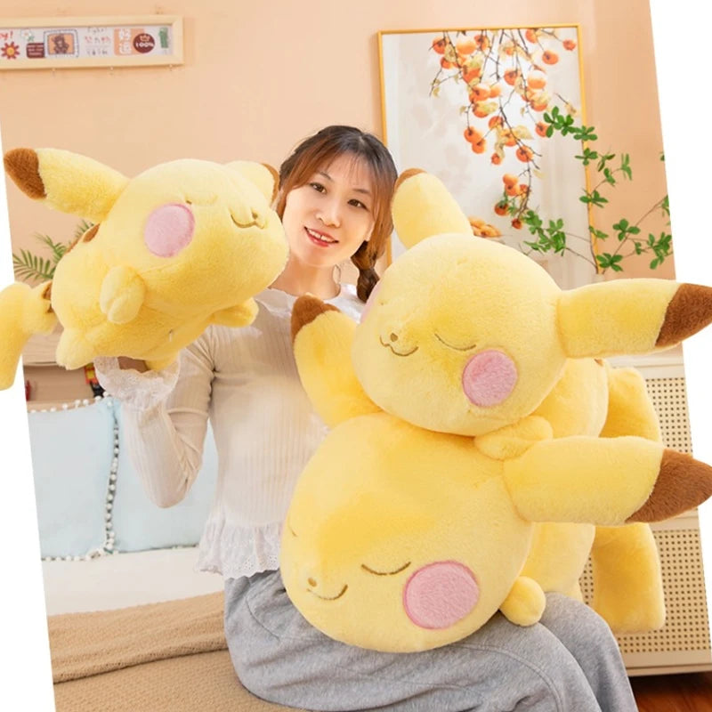 40/70cm Cartoon Large Pikachu Pillow Pokemon Plush Toys Doll Cute Pokémon Ornament Stuffed Plushie Pikachued Gift for Children