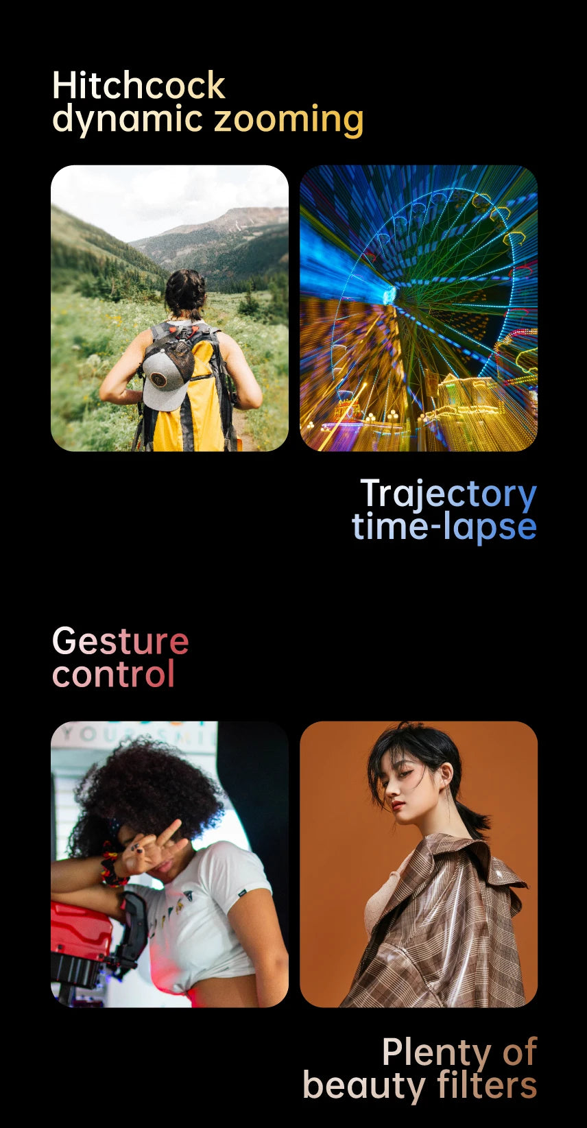 3-Axis Handheld Gimbal Stabilizer SmartXE for Smartphone for iPhone Android AI Face Tracking TikTok Vlog