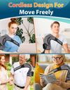 Heating Vibration Massage Shoulder Pad With Digital Display Controller 3-speed Heating 3-speed Vibration Massage Portable