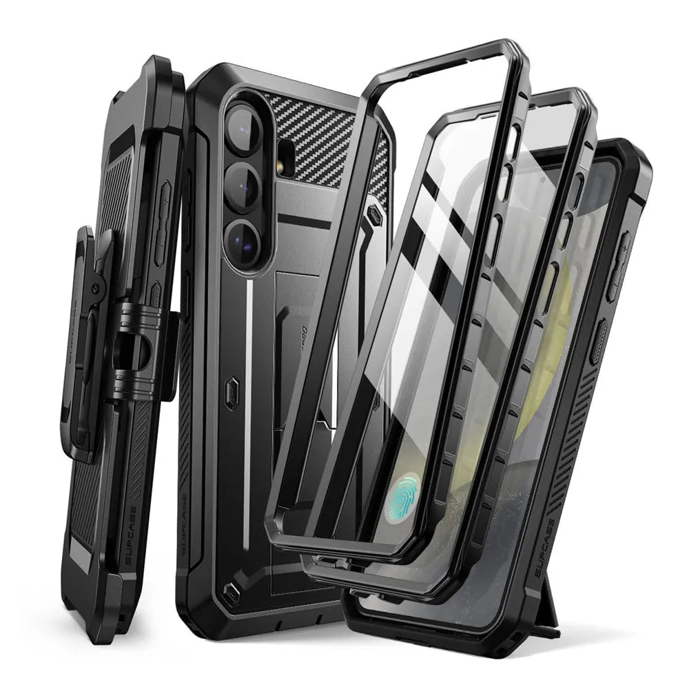 For Samsung Galaxy S25 Plus Case UB Pro Heavy Duty Rugged Phone Case with Built-in Screen Protector Kickstand Belt-Clip