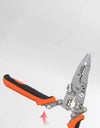 Collapsible Wire Stripper and Cutter Time-Saving Labor-Saving Repair Scissors Wire Stripping Crimping Pliers Hand Tool