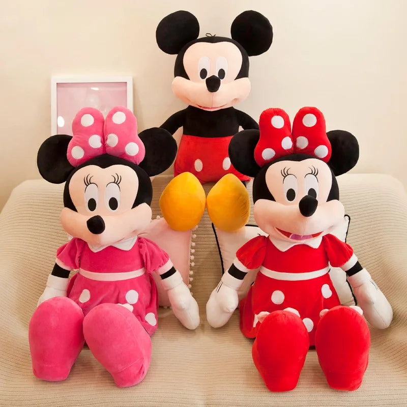 Disney 35/50cm Mickey Mouse Plush Toys Kawaii Anime Mickey Minnie Stuffed Plushies Models Decoration Doll for  Birthday Gift