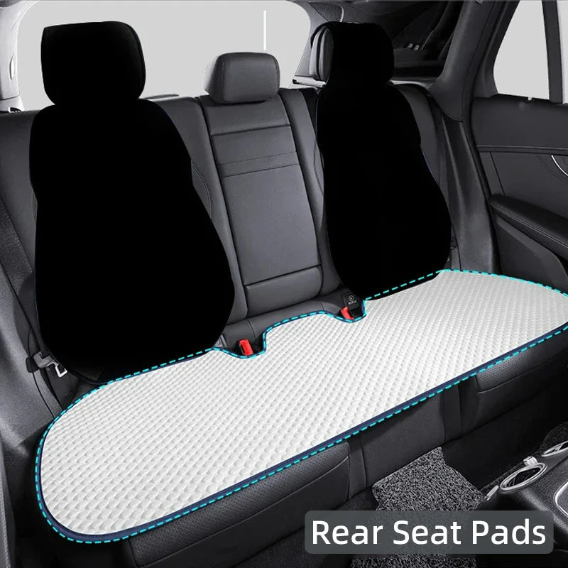 Summer Ice Silk Car Seat Covers Universal Front Rear Car Seat Cushion Auto Protect Mat Cooling Breathable Anti-slip Car Cover