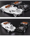 Diecast 1/18 1936 500K Classic Car Alloy Metal Model Sound And Light Toy Collect Display Ornament