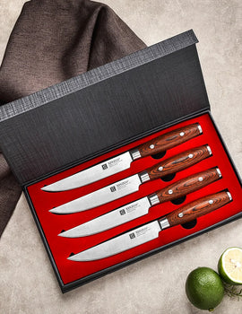 1/4 PCS Steak Knives Set DIN 1.4116 Stainless Steel Kitchen Multipurpos Knife Perfect For Western Restaurant Knife Dining