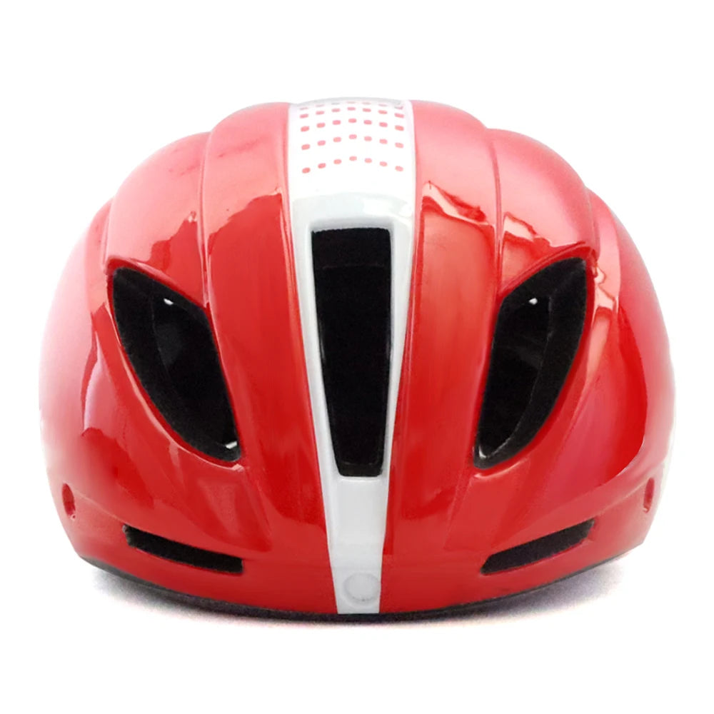 Aero Time Trial Cycling Helmet With Magnetic Lens