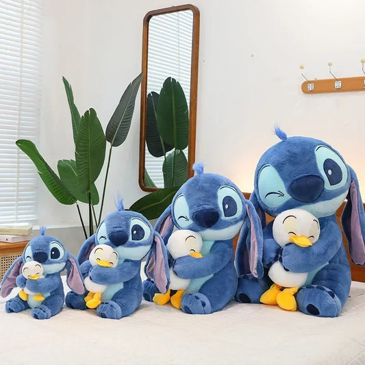 Disney Plush Doll Stitch Lilo Doll Cute Duck Stitch Plush Stuffed Toy Christmas 's Birthday Gift Kawaii Decoration Toys