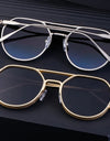 Vintage Punk Sunglasses For Men Retro Oval Steampunk Round Shades