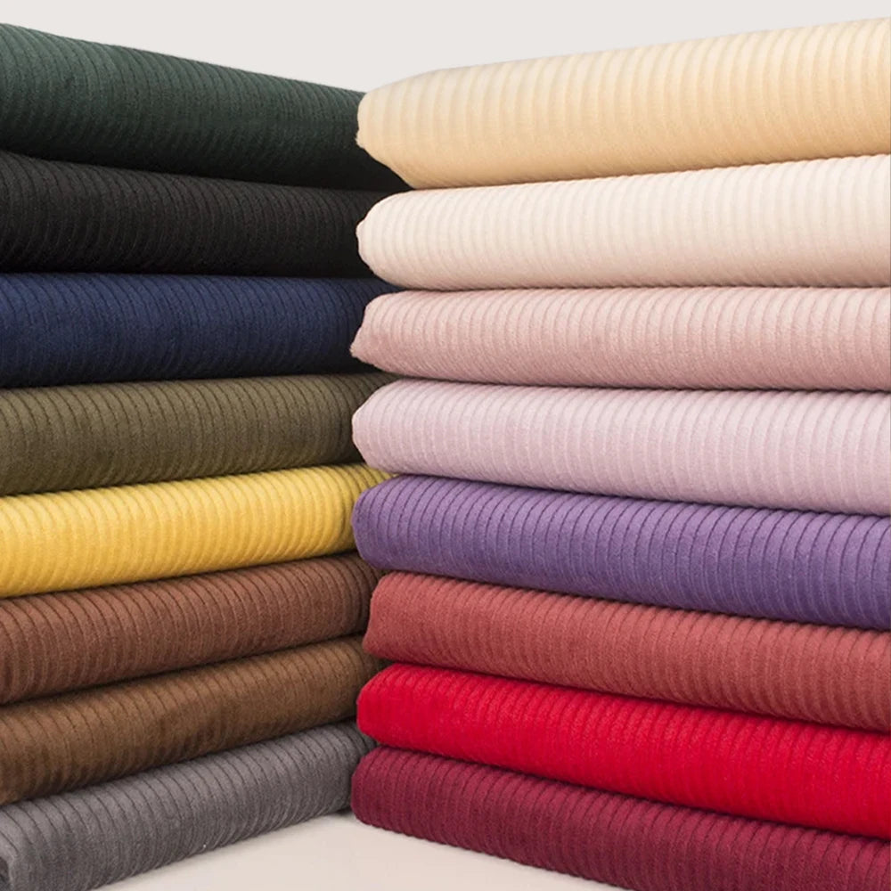 1M/3M Corduroy Fabric 100% Cotton 3D Plush Fabric 8mmThickening Dress Fabric Handmade Sewing Patchwork Clothing Sofa Curtain DIY