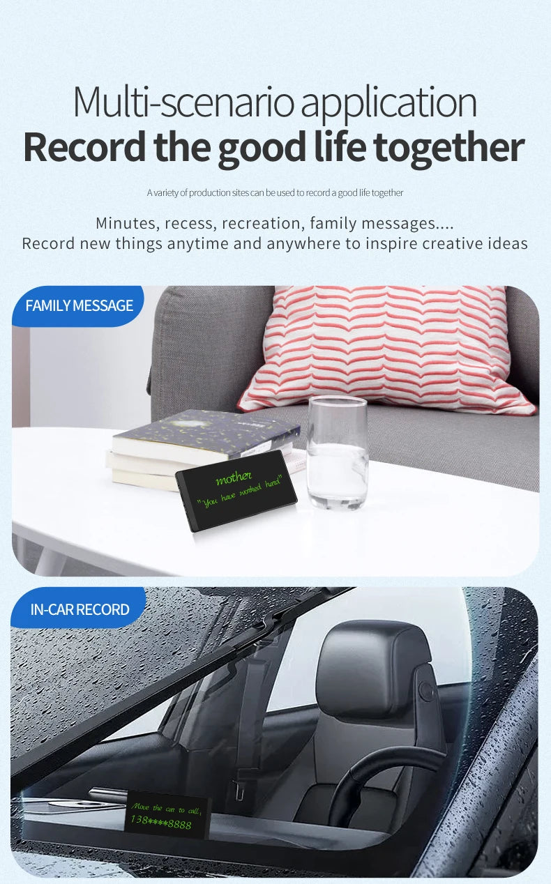 6.5-inch Full Screen Superfine Handwriting LCD Writing Tablet Meeting Content megnetic Sketch Pad Liquid Crystal Drawings Board