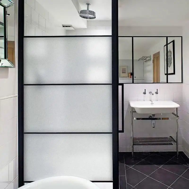 1/2M Matte Window Film Privacy UV Protection Stained Vinyl for Glass Static Cling Frosted Decorative Window Sticker for Home