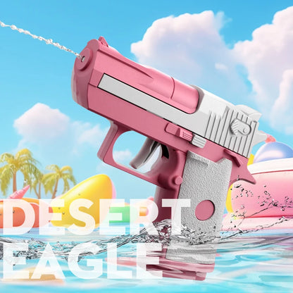 Water Gun Toy Desert Eagle Pistol Non Electric High Pressure 10 Meter Range Retro Color Beach Toys