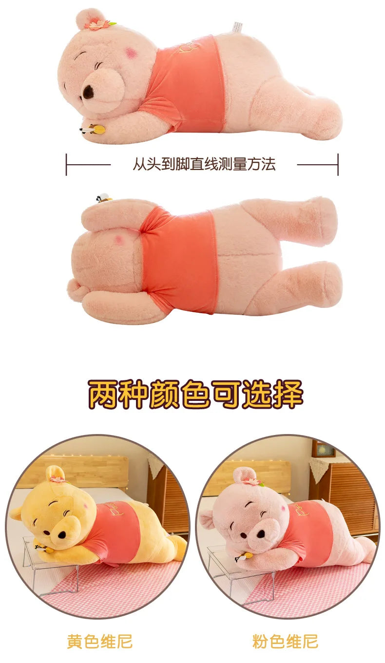 Winnie Bear Plush Stuffed Animal Soft Cartoon Pillow