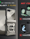 Magnetic Stand for Z Flip 6 Case with Ring Kickstand Hinge Protection Screen Protector Full Body Protection Magsafe Phone Case