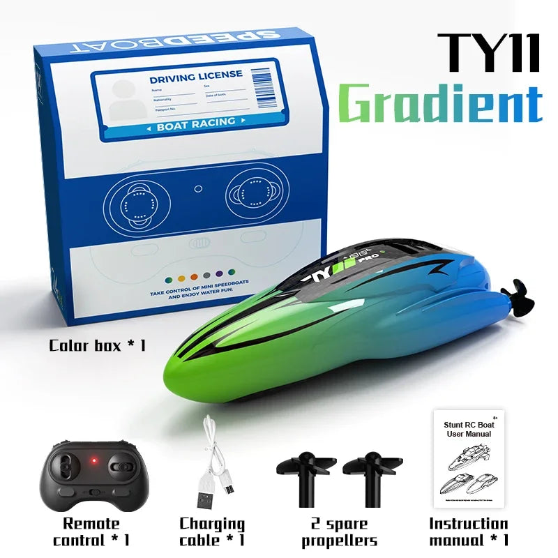 Mini Rc Boats High Speed 360 Degree Flip Electronic Remote Control Racing Ship  Competition Water Toys for Gifts