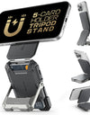 Tripod Phone Stand Credit Card Holder for iPhone 16/15/14/13/12 Adjustable Phone Stand Compatible with MagSafe