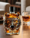 Whiskey Bottles Wolf Crested Wine Cup Engraved Vintage Wolf Themed Whiskey Glass Bottle For Bar Home Party Kitchen Workplace