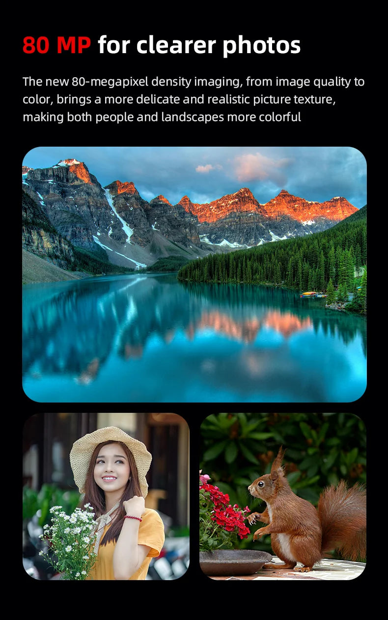 5K 80MP Digital Camera with 6-Axis Stabilization, 270° Flip Screen & 18X Zoom for Vlogging Photography