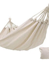 Cotton Hammock Brazilian Double Hammock Hiking Camping Soft Comfortable Fabric Canvas Hammock for Patio Porch Garden Backyard