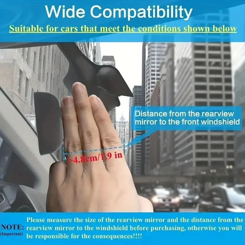 360 Car Phone Holder Rearview Mirror Mount Car Bracket Navigation Stand Foldable Adjustment Mobile Cell Phone Support in Car