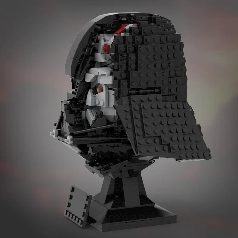 979pcs Star Battle Damaged Vader Helmets Model Building Blocks Bricks Education Assembly for Christmas Gifts Moc-75304 toys
