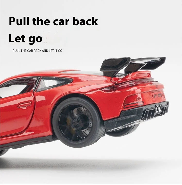 1:32 911 GT3 RS Alloy Diecast Racing Car Model Car Central Control Ornaments Auto Accessory Collect Present For Boys Toys