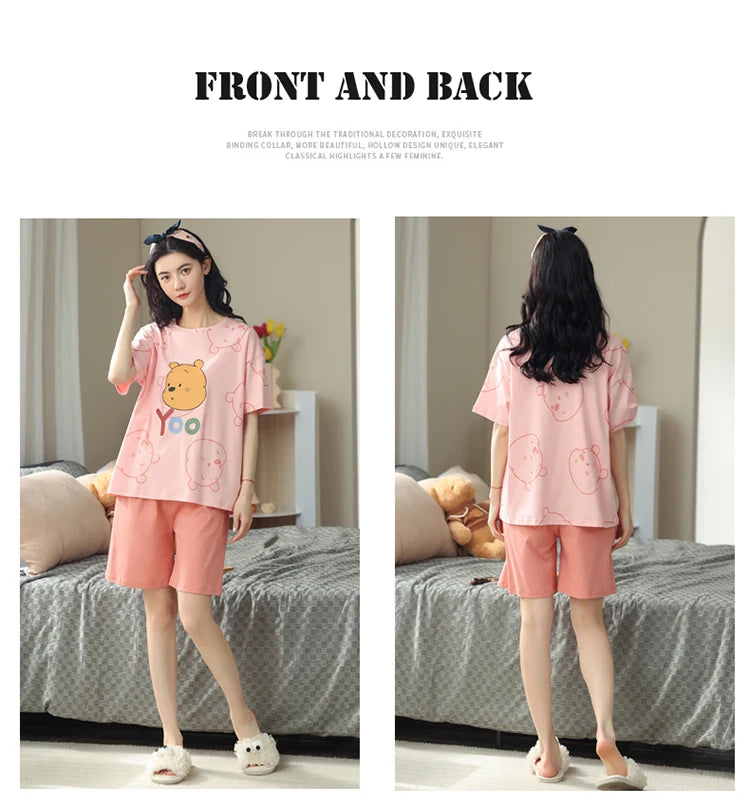 Women’s Winter Corduroy Cotton Pajama Set – Cute, Comfortable, Loose Long Sleeve Loungewear