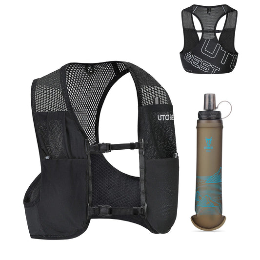 Trail Running Vest Ultra Lightweight Hydration Pack Breathable Functional Pack for Marathon Cycling Hiking