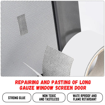 Self-adhesive Window Screen Mosquito Net Repair Tape Covering Wire Mesh Tape Seal for Window Door Tears Holes Patch Repair