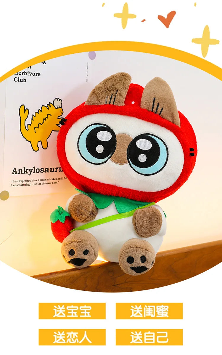 Kawaii Siamese Cat Plush Stuffed Doll Pillow Toy