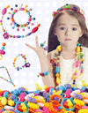 Creative DIY Handmade Pop Beads Toy Accessory Set Girl Jewelry Necklace & Bracelet Crafts Toys Education kids Birthday Gifts