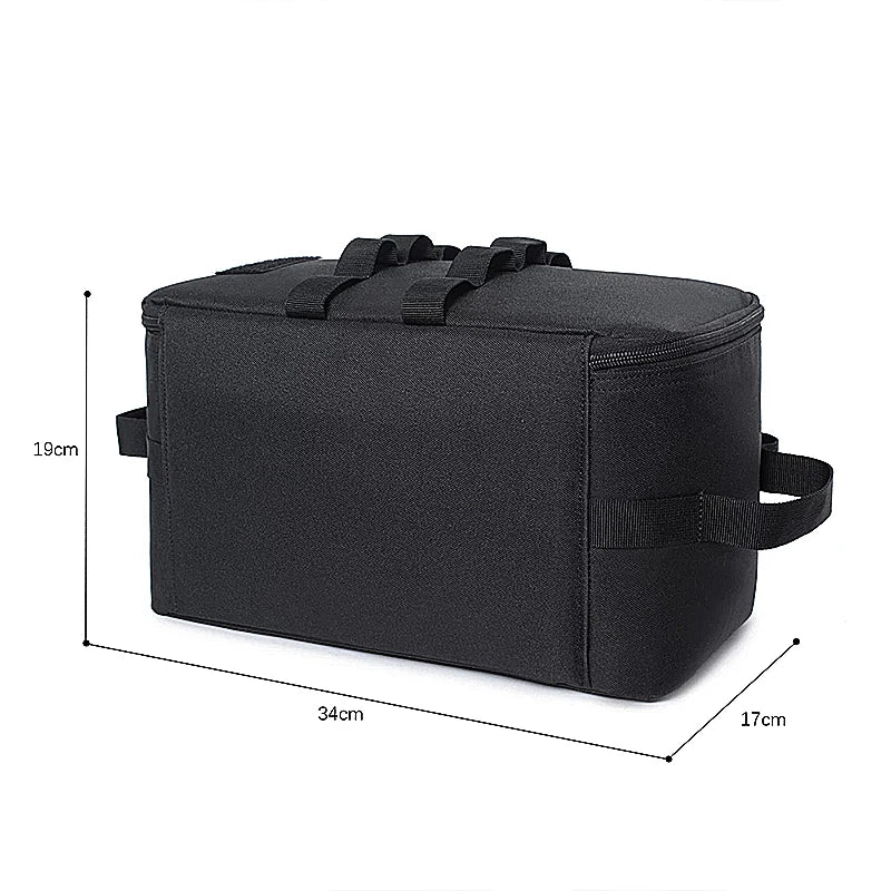 Camping Portable Storage Bag Gas Tank Large Capacity Ground Nail Tool Bag Gas Canister Picnic Cookware Utensils Kit Bag