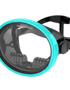 Oval Diving Mask Spearfishing Mask Classic Retro-Style Panoramic Wide View Scuba Goggles Tempered Glass Lens for Adults