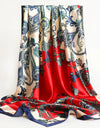 Square Women Scarves Silk Office Ladies Hair Neck Bandanna Headband Foulard Headcloth Muslim Headscarf Female muffler