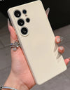 Candy Color Original Liquid Silicone Phone Case For Samsung S25 Ultra S22 S23 FE S24 Plus 5G Shockproof Soft Full Cover