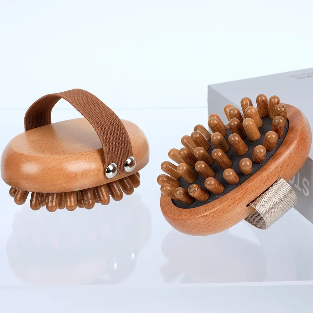 1pc Wood Air Cushion Body Meridian Massage Health Care Comb Brush Hairbrush Comb Scalp Hair Care Healthy Bamboo Comb