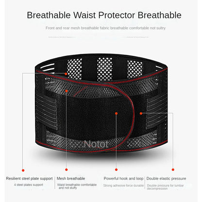 Adjustable Waist Trainer Belt Men Women Lower Back Brace Spine Support Waist Belt Orthopedic Breathable Lumbar Corset