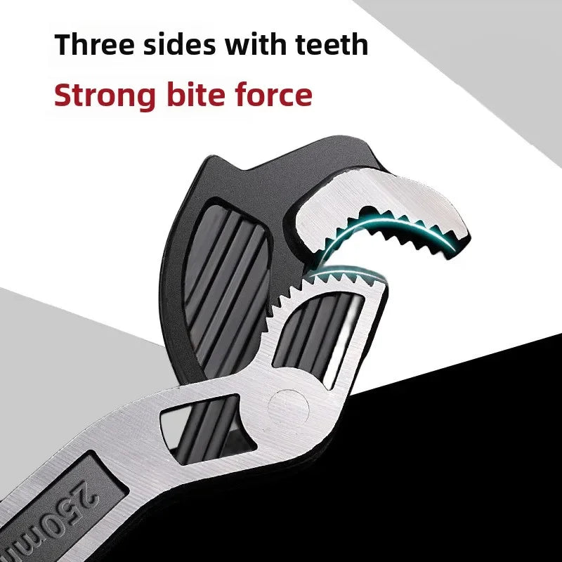 6/8/10/12 inch Self locking Wrenchs with Teeth Universal Plumber Wrench Power Grip Suitable for Various Repair Jobs tools