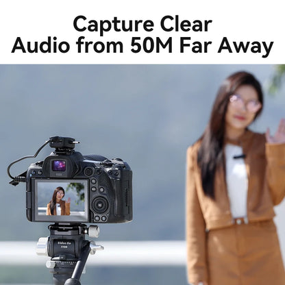 3-in-1 Wireless Lavalier Microphone for iPhone Android PC Computer Camera Real-time Monitoring  Noise Reduction Mic