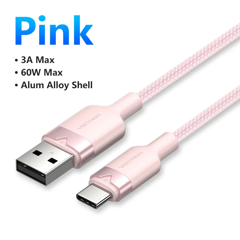 USB C Cable Quick Charge 3.0 USB Cable Fast Charging Cable Type C for Huawei Xiaomi 13 USB-C Charger Wire Data Cable
