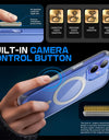 For iPhone 16 Plus Case with Camera Control Capture Button UB Mag Slim Clear Shockproof Magnetic MagSafe Phone Case